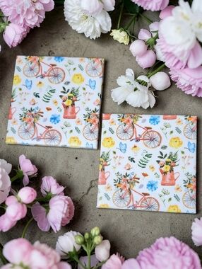 Spring Vobes Coaster Set